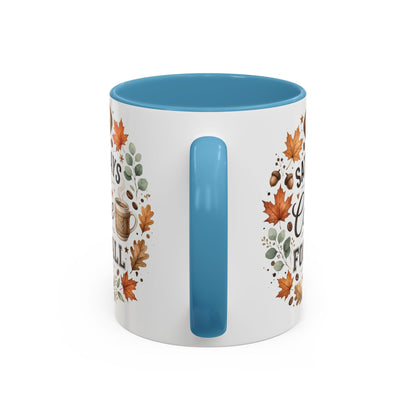 Saturdays Are for Coffee & Football Accent Mug | Fall Coffee Mug | Game Day Ceramic Mug | Football Lover Gift | 11oz & 15oz