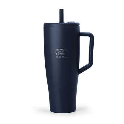 40oz Insulated Stainless Steel Tumbler with Handle & Straw | Leakproof Travel Mug for Hot & Cold Drinks (Insulated Era)
