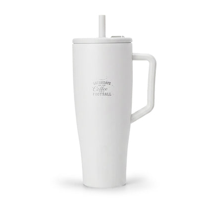 40oz Insulated Stainless Steel Tumbler with Handle & Straw | Leakproof Travel Mug for Hot & Cold Drinks (Insulated Era)