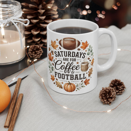 Fall Coffee Mug – Sweater Weather & Cozy Fall Ceramic Mug | Autumn Coffee Cup | Cute Pumpkin Season Gift | 11oz & 15oz