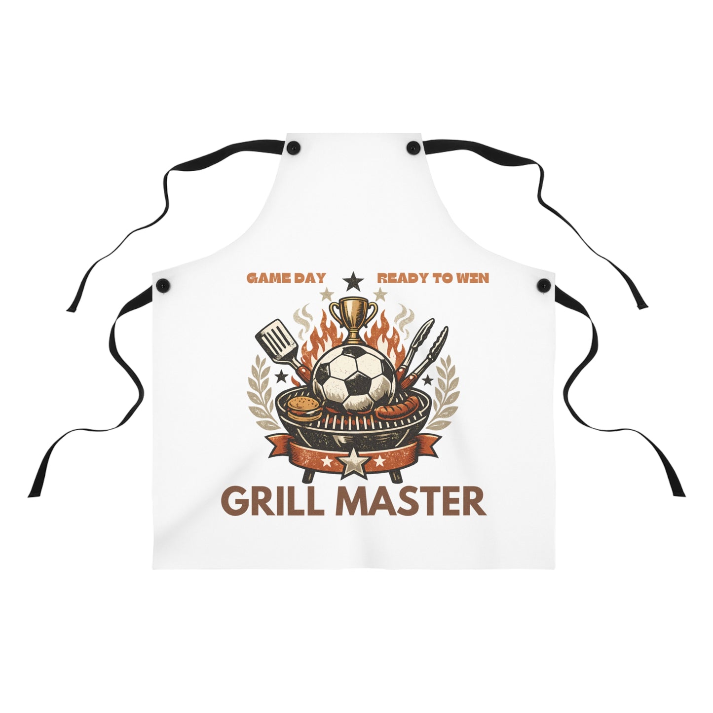 Game Day Grill Master Apron — Soccer Crest BBQ Apron